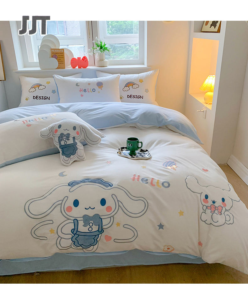 Bedding set of 3 soft cotton with sheets 2 pillowcases 6 feet /5 feet Bedding sheets Bedding sheets Bedding sets Soft fabrics easy to wash full set of 3 pieces, full set of high quality bedding soft and comfortable fabrics, colors. ราคา 1,477 บาท*ส่งฟรี