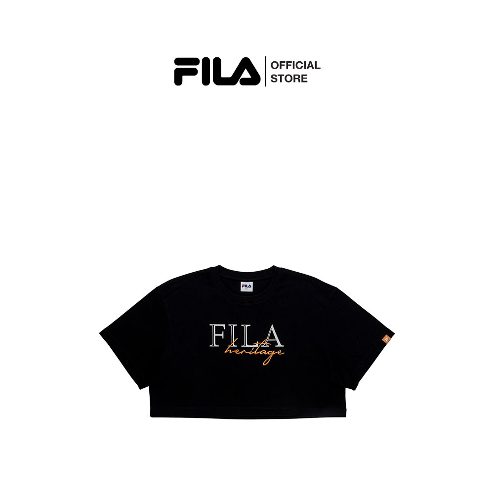FILA CROP ORIGIN COLLECTION Product Code : FW2TSH11015F - BLACK ราคา 1,113 บาท*ส่งฟรี