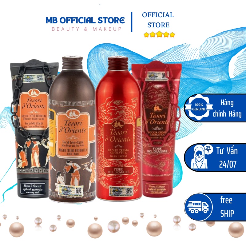 Sữa Tắm Lưu Hương Nước Hoa Tesori d'Oriente 7ml-250ml-500ml
