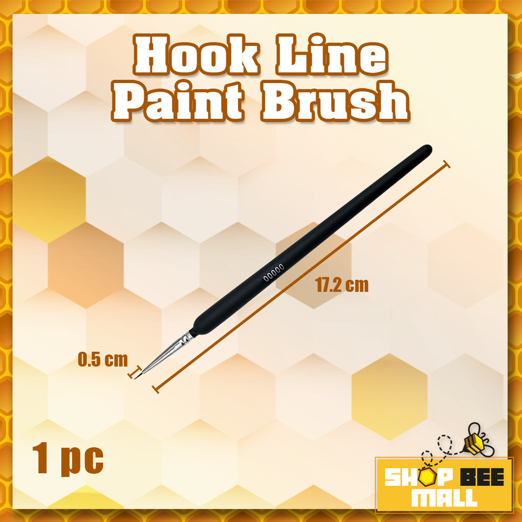 Script liner Drawing Paint Brush Hook Line Brush Detail Line Painting Watercolor Oil Gouache Acrylic Detail Nylon Brush