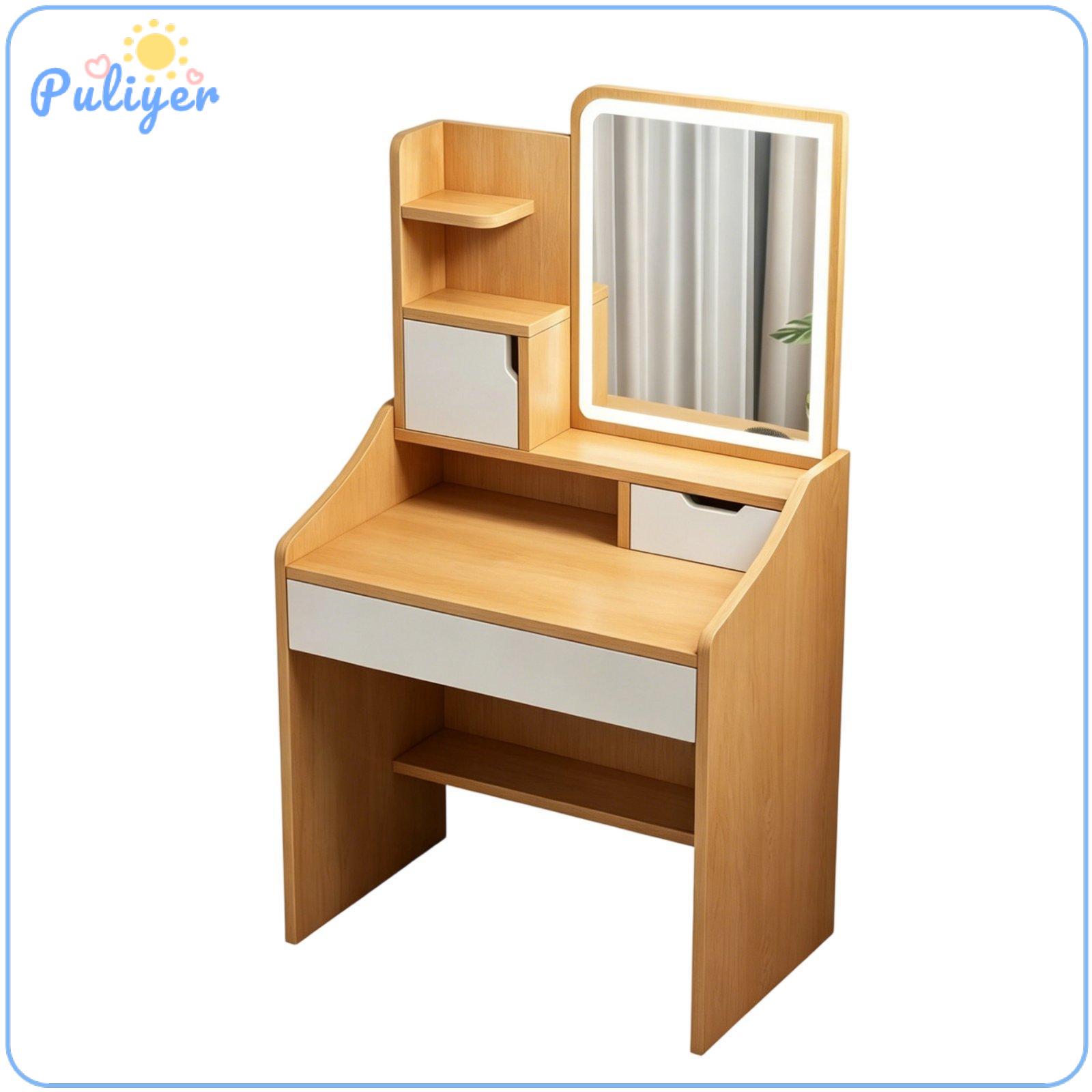 โต๊ะทำงาน โต๊ะคอมพิวเตอร์ Ergonomic Kesoto เครื่องแป้งแต่งหน้าความงามเรียบง่ายทันสมัยพร้อมที่เก็บของหลายช่องเครื่องแป้งพร้อมกระจกส่องไฟสำหรับอพาร์ทเมนต์ขนาดเล็ก ราคา 23,928 บาท*ส่งฟรี