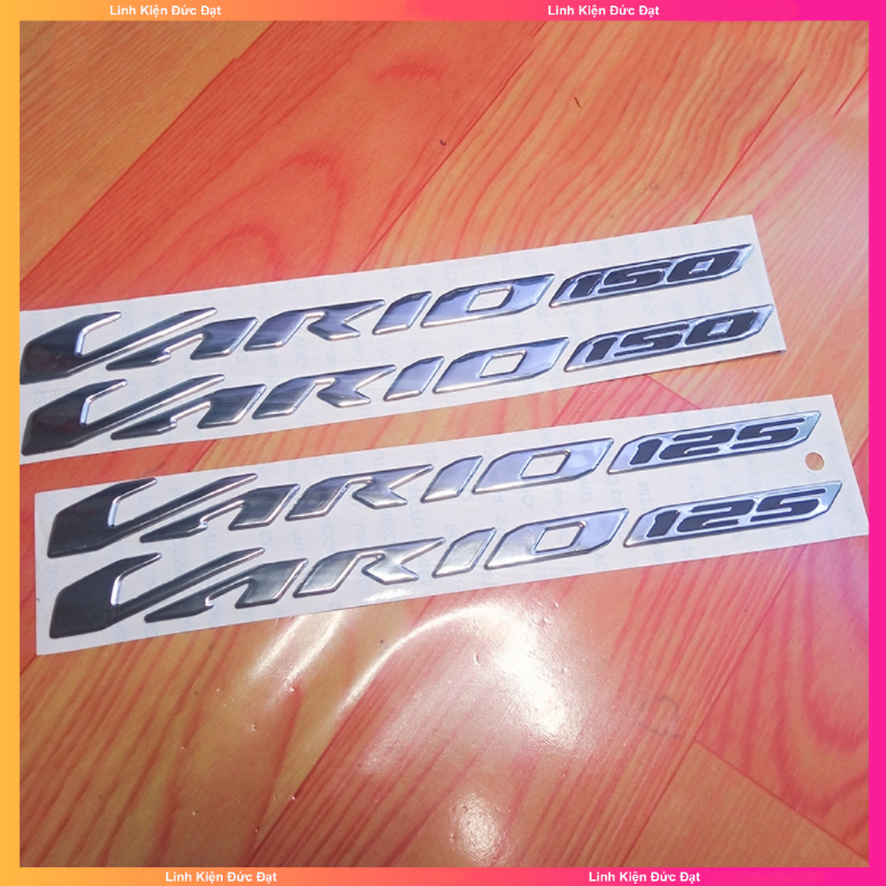  Bộ Tem Chữ VARIO 125 150 3d nổi Xe Honda 