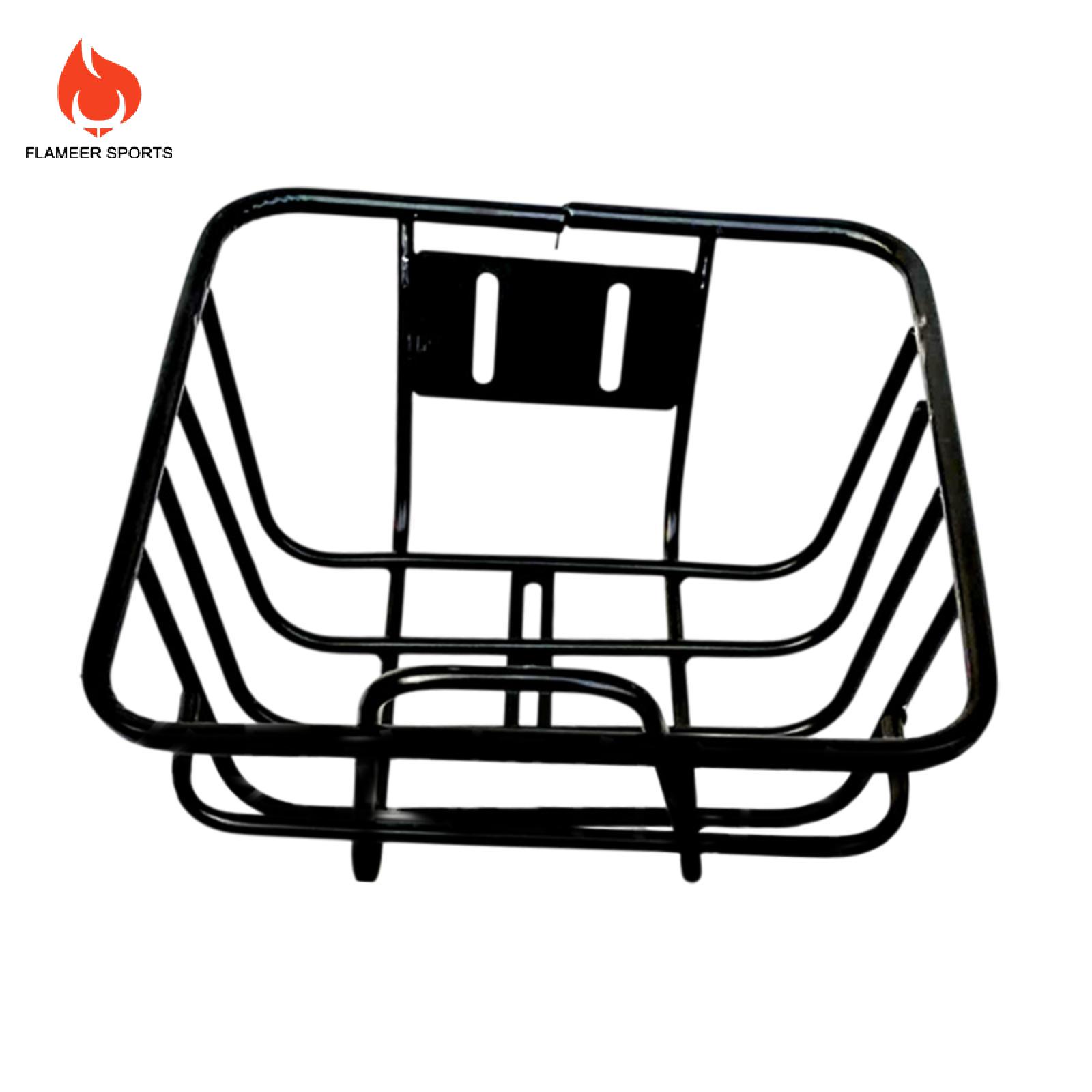 Flameer Xe Đạp Giỏ trước Xe Đạp Lưu Trữ Giỏ Hộp đựng đồ lặt vặt Dễ Dàng Để Cài Đặt Kim Loại Có Thể Tháo Rời Khung Xe Đạp Giỏ Cho Du Lịch