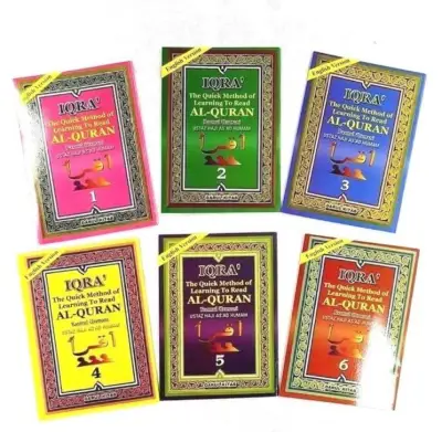 IQRA: Quick Method of Learning To Read Quran(Kids Islamic Books) 1 Set (MALAY)
