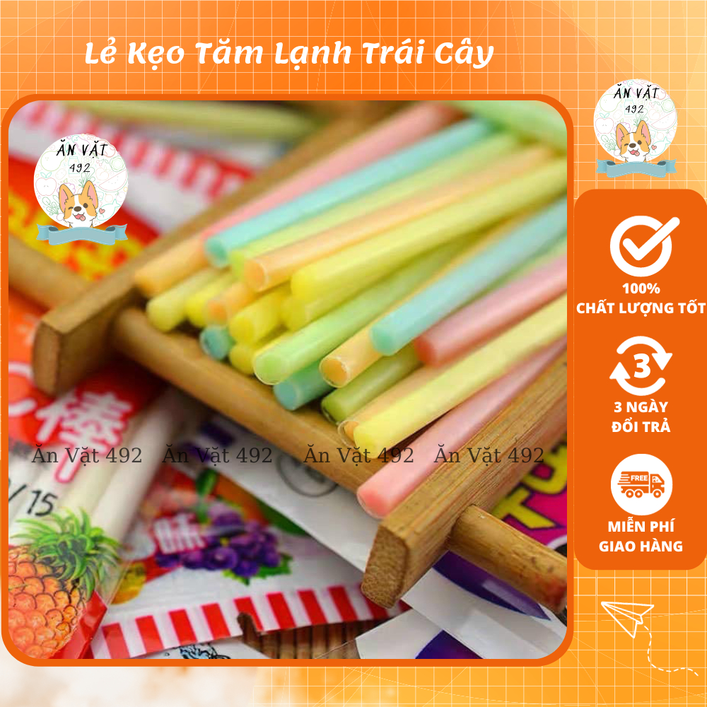 Lẽ 1 Bịch Kẹo Tăm Lạnh Trái Cây Cô Gái - Ăn Vặt 492