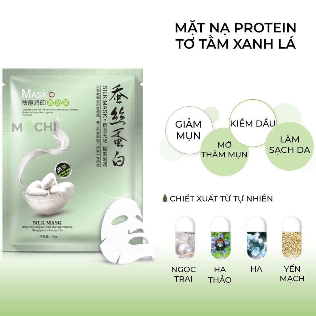 Mặt nạ giấy tơ tằm dưỡng ẩm, kiểm soát dầu onespring images