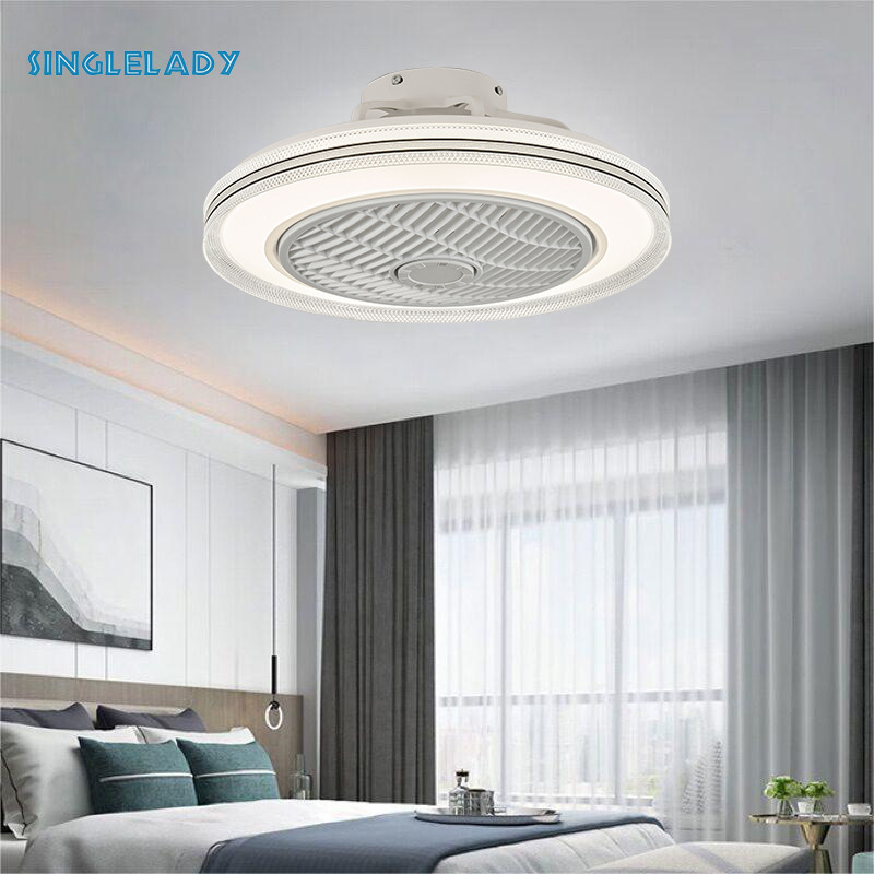 Singlelady đèn ốp trần-dây song phương-vàng 50cm có bánh xe gió-điều chỉnh độ sáng 220v+điều khiển từ xa