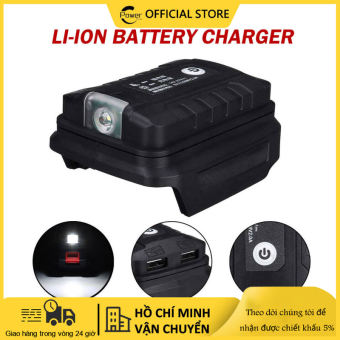 Đế chuyển pin makita 18V sang Usb 5V có đèn led (Đen)