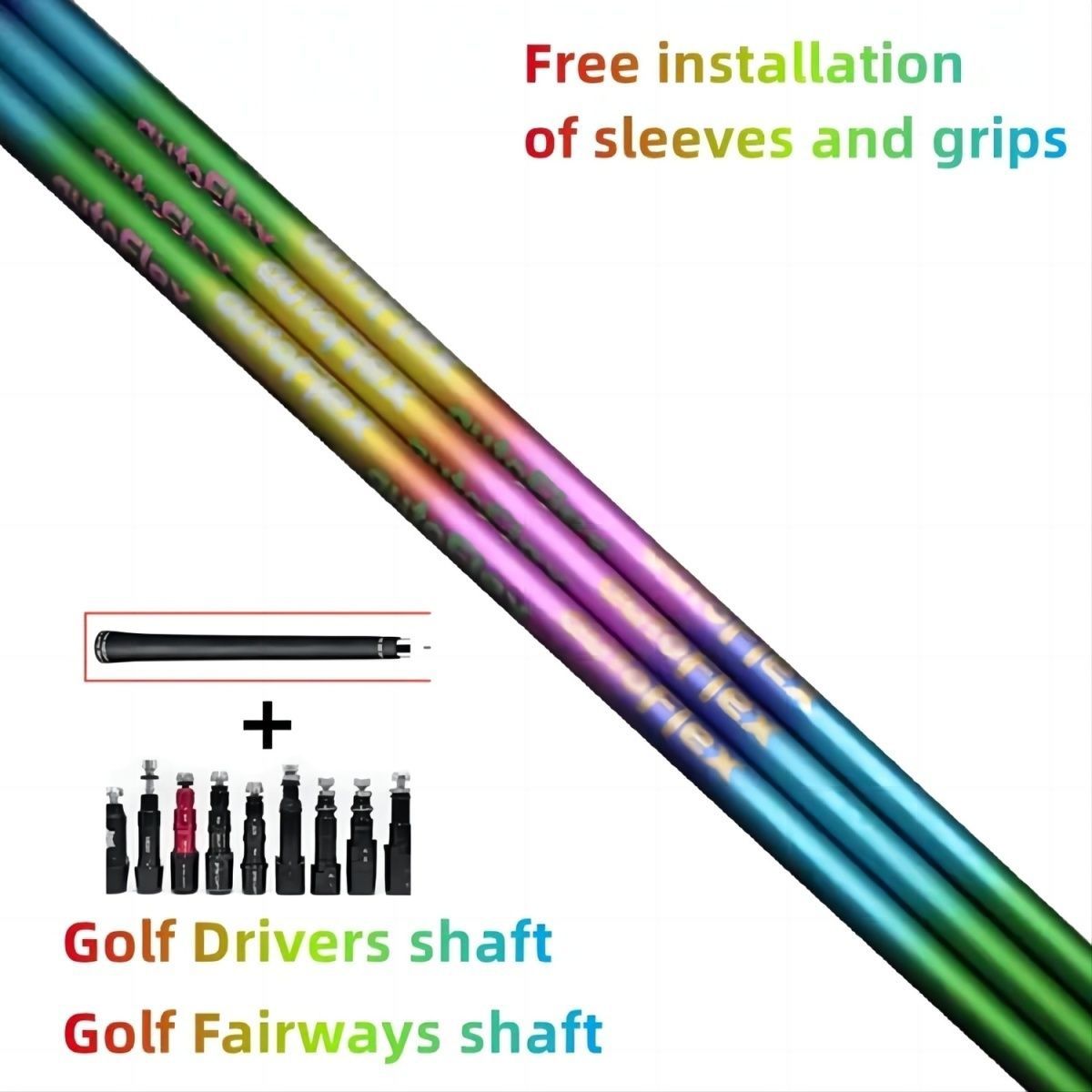 Golf Club Colorful Net Red Shaft Autoflex sf505 1. 3 Five General-use Shafts. 2025 imported NEW