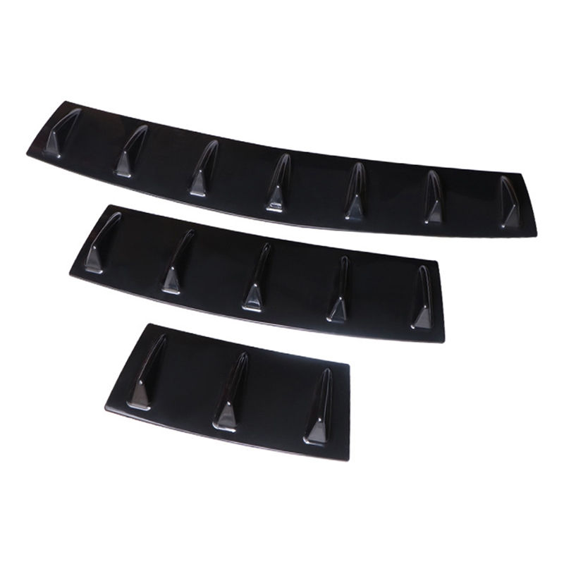 Universal Car Rear Splitter Bumper Diffuser 5 Fin Rear Bumper Lip Spoiler for Gloss Black-More Offers