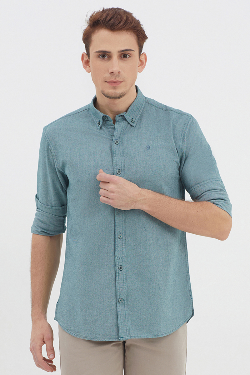Áo sơ mi nam tay dài button down , thời thượng, lịch lãm, chỉn chu John Henry - WS21SS58P-LC