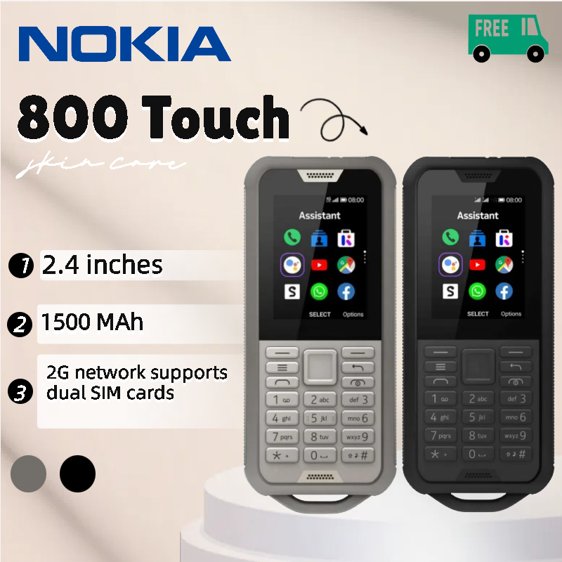 Nokia 800Tough Non-Smartphone Elderly Straight Button Function Foreign Trade Durable Dual SIM Dual Standby 2G Network ราคา 1,133 บาท*ส่งฟรี