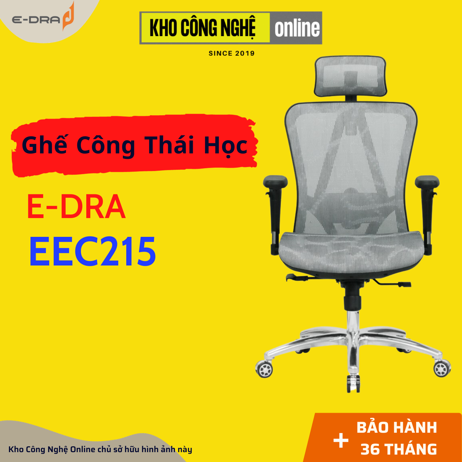 Ghế công thái học e-dra eec215