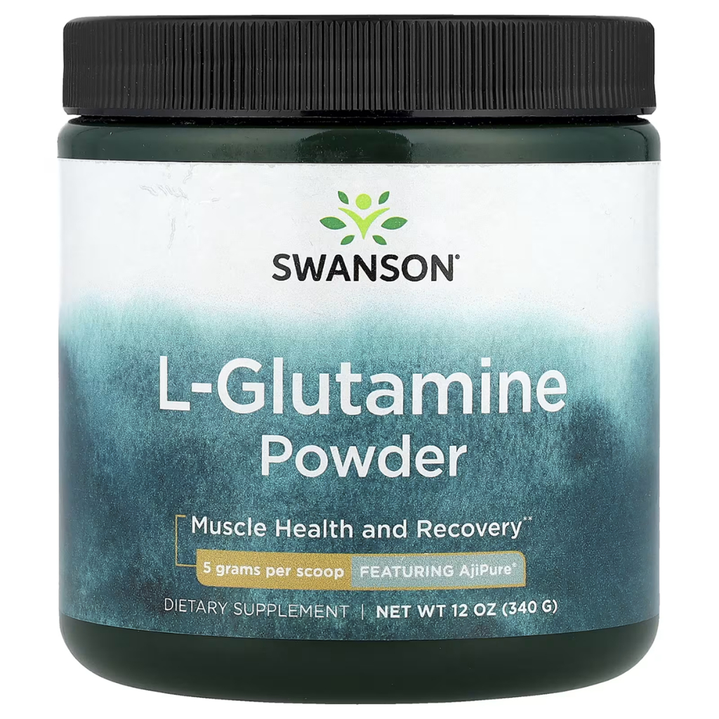 Bột uống Glu ta mine 340g • Pharma Grade • Swanson •Hỗ trợ tập luyện, - Glu ta mine = hồi phục giảm đau cơ sau tập  Arginine + Citrulline = tăng nitric oxide, bơm máu tốt hơn vào cơ bắp để tăng sức