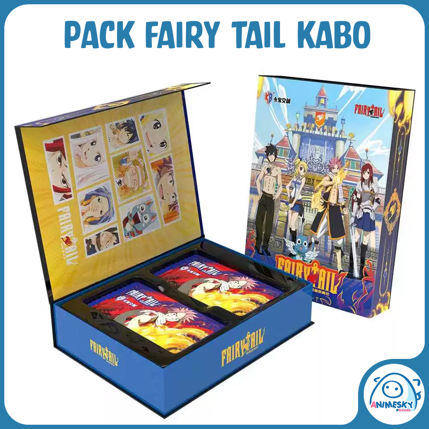 [Có sẵn] Pack thẻ nhân phẩm Fairy Tail chính hãng - Card Hội Pháp Sư Animesky