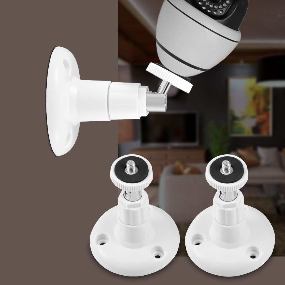 SMATE 2 chiếc Camera an ninh xoay 360 độ Trong nhà Tường ngoài trời Giá đỡ kim loại