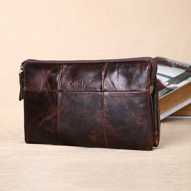 Cobbler Legend Men's Clutch Bag Genuine Leather Long Wallets Purse Money Bag ราคา 1,260 บาท*ส่งฟรี