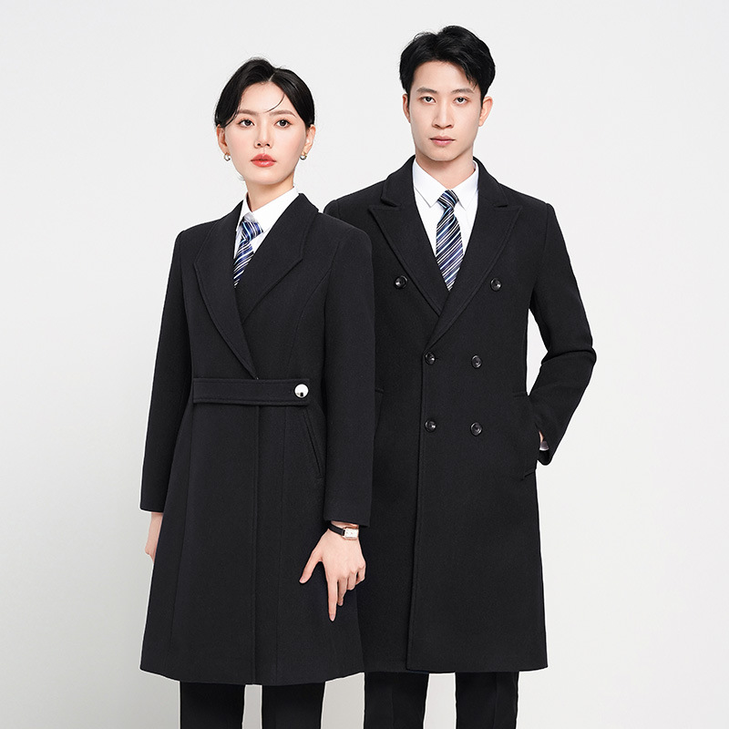 RYRYSTYLE New Women's Coat Korean Version Professional Mid Length Suit Collar Windbreaker Coat Workwear Business Double Breasted 7810 ราคา 2,112 บาท*ส่งฟรี