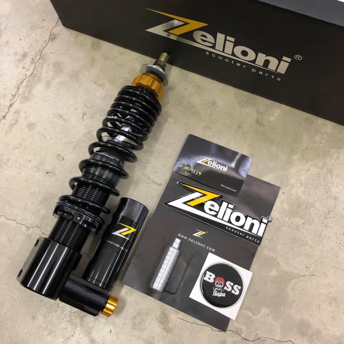 PROMO- SHOCK TABUNG ZELIONI BLACK GOLD FRONT VESPA GT SERIES GTS GTV- TOKO TERMAY Giá 9,119,000 Đồng*Miễn phí vận chuyển