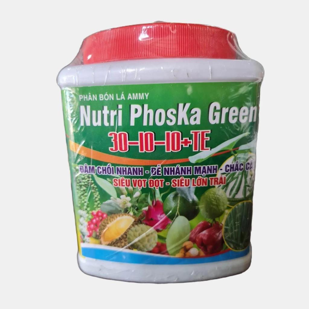 Hộp 565gam Phân bón lá Nutri PhosKa Green 30 30 10+TE đâm chồi nhanh - chắc cây - siêu vọt đọt - siêu lớn trái