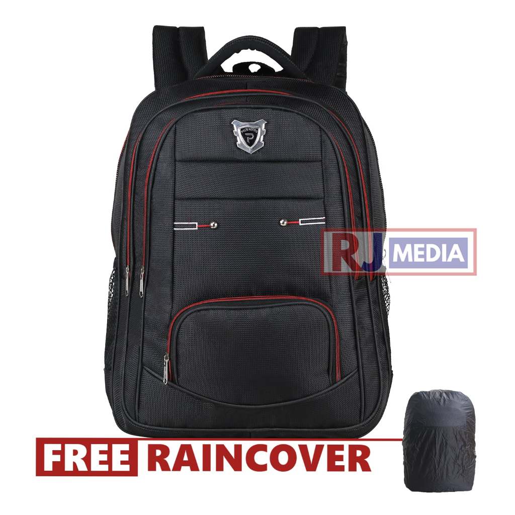 [ Bisa COD ] Ransel Laptop In Kerja Pria Polo Alfito Biru Motif Tebal Merah Stylish Tas Ransel Sekolah SD SMP SMA Kuliah Kerja Terbaru Kualitas Terbaik