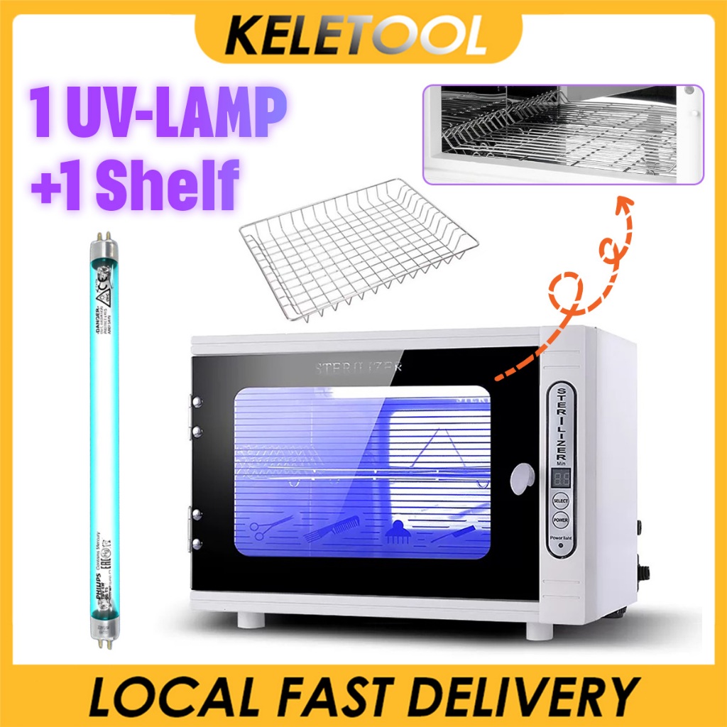 Alat Medis Lemari Antiseptik Kabinet UV Ozon Sterilizer Disinfection Cabinet UV Ozon Kill Bakteri 12L Alat Peralatan Kuku Kecantikan Salon Alat Steril Peralatan Medis Disinfeksi botol dan dot bayi Sterilisasi Penyinaran UV 360 ° Bunuh 99% Bakteri