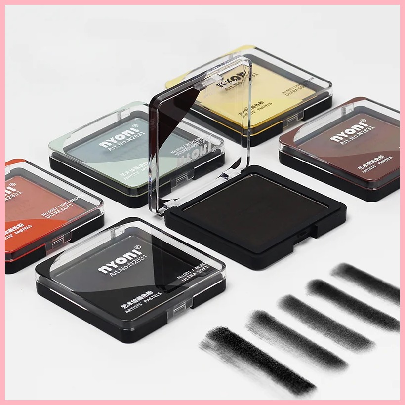 [DSA SILGKBJ DFVSAD 142] Professional Ultra Soft Artist Pastel Graphite And Charcoal Drawing Color Sketching Powders Blendable Finest Pigment Wet ,Dry