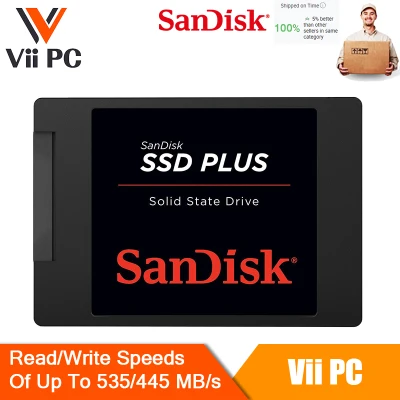 SanDisk SSD Plus 120GB/240GB/480GB/1TB Internal SSD - SATA III 6Gb/s, 2.5 /7mm