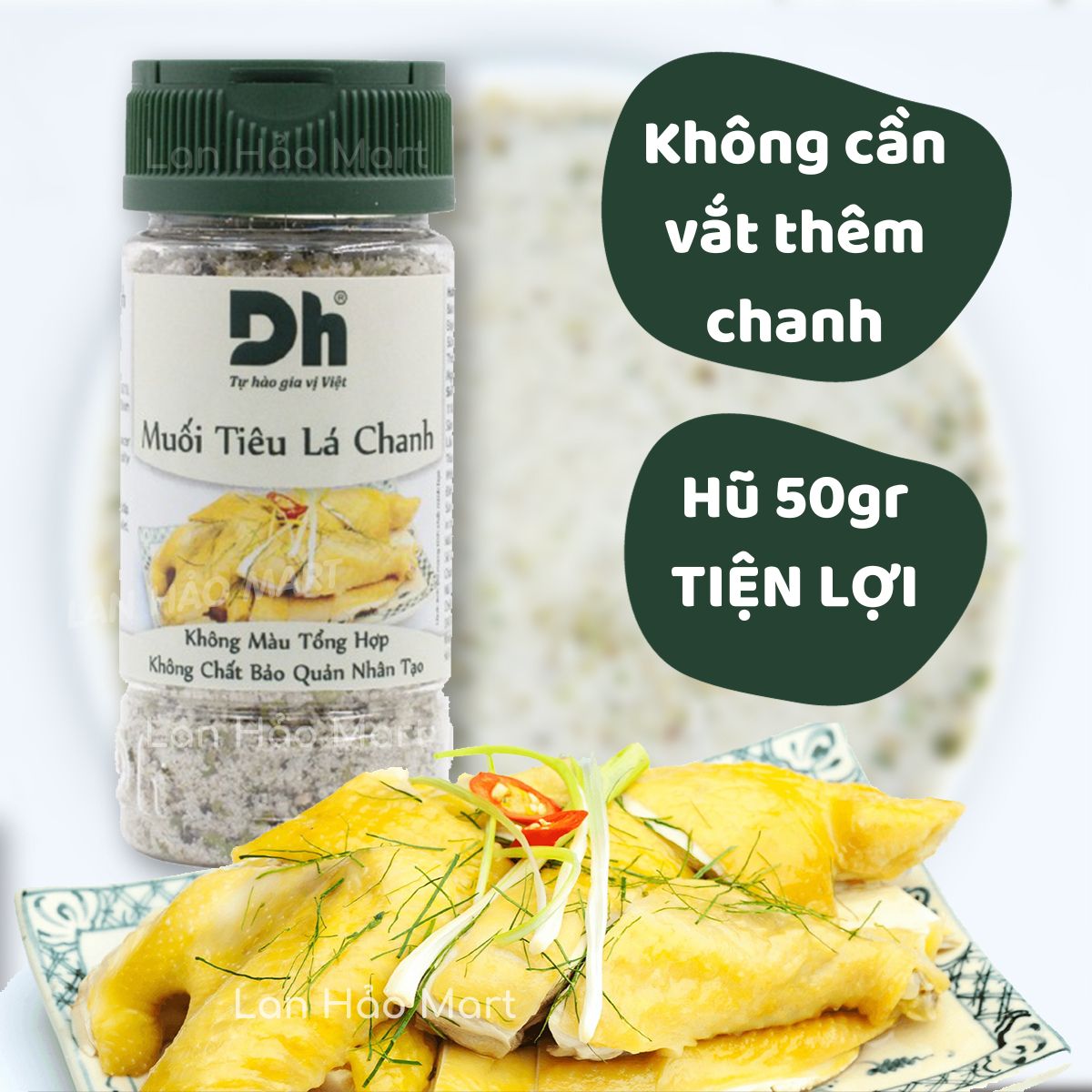 Muối Tiêu Lá Chanh Dh Foods Hũ 50g