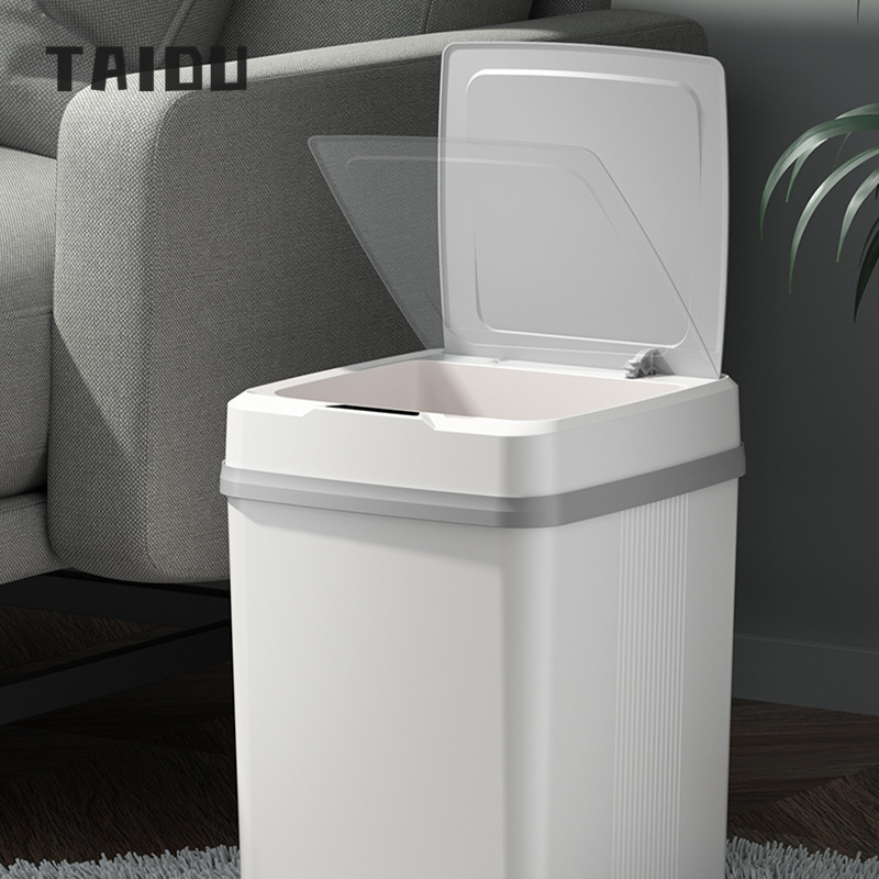 TAIDU Intelligent induction trash can household trash can with lid office living room bedroom dormitory garbage basket ราคา 293 บาท*ส่งฟรี