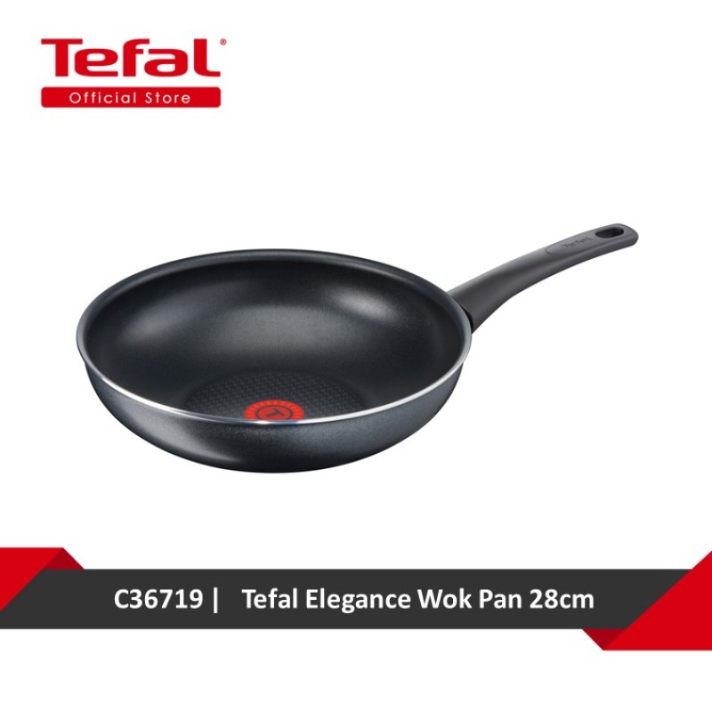 Tefal Elegance Wok Pan 28cm C36719 Singapore