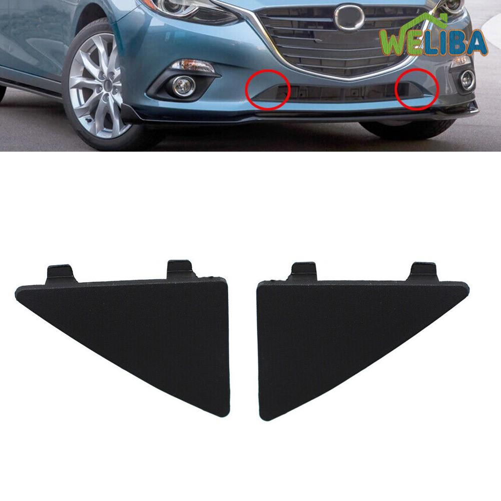 2Pcs Tow Hook Cap Cover For Mazda 3 2014-2016 Front Bumper Lower Grille Triangle Tow Hook Cap Cover ราคา 220 บาท*ส่งฟรี