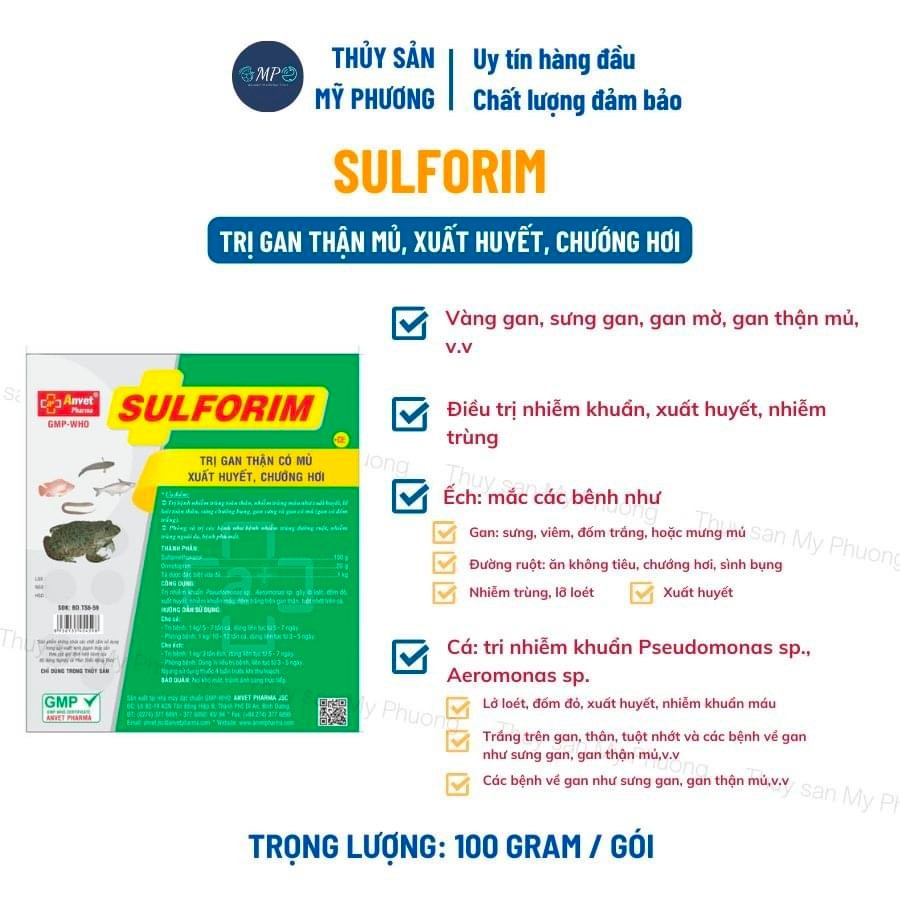 SULFORIM ANVET ks  gan thận mủ Sulfamethoxazol cotrim xuat huyet trướng hơi da phù nước mù lồi mắt n