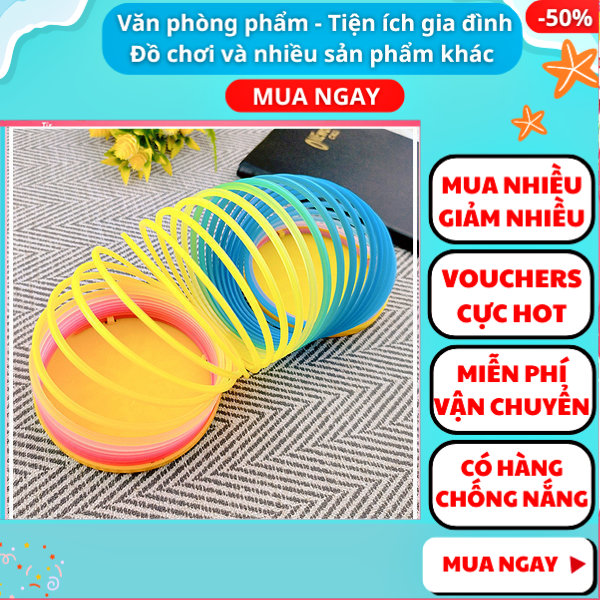 Lò xo cầu vồng loại lớn cực đẹp giá rẻ ✓lò xo cầu vồng ✓lò xo đồ chơi ✓Nguyễn Thùy Store