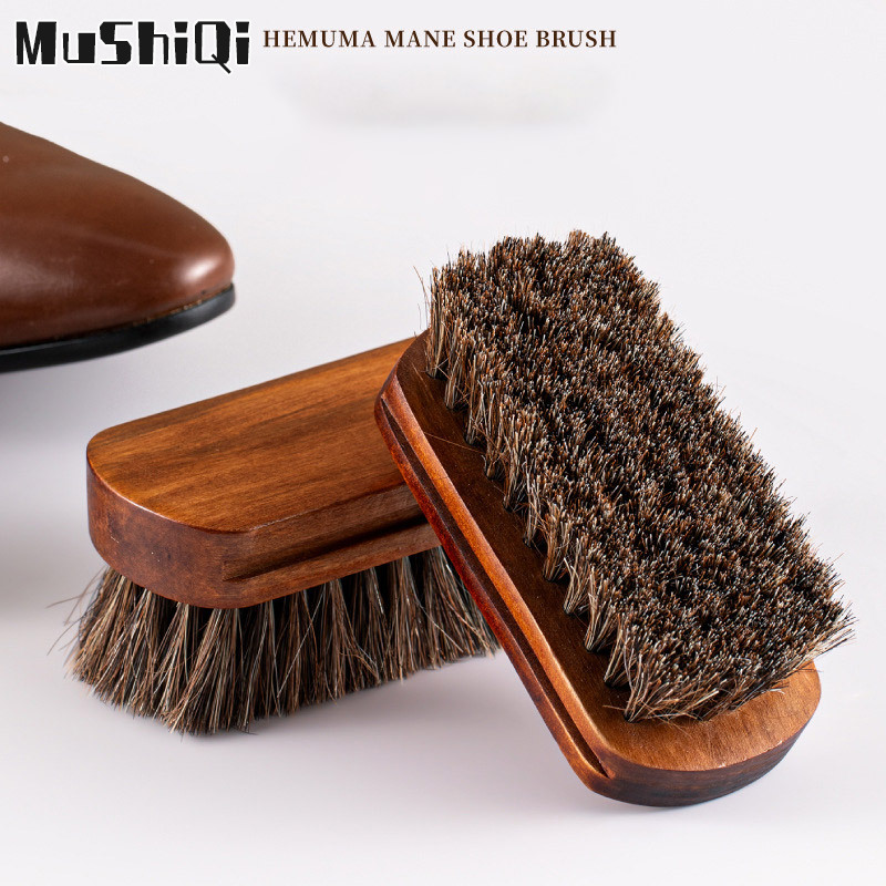Horse brush Small soft wool shoe brush Do not hurt shoes Leather care tool Sofa leather shoes brush Leather brush ราคา 65 บาท*ส่งฟรี