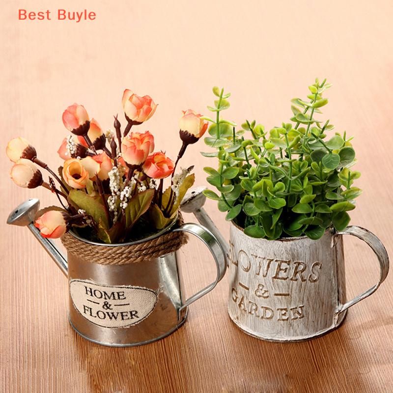 💖Best Buyle Chậu hoa cổ điển chậu cây mọng nước Chậu cây bằng kim loại trang trí vườn đứng