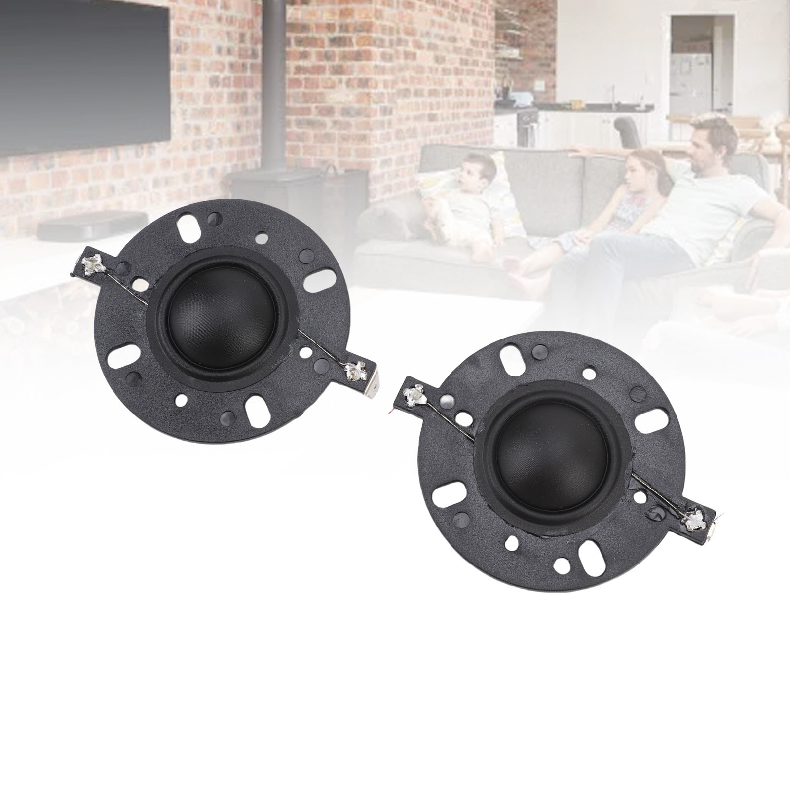 2pcs 25.5mm thay thế màng tweeter côn loa sừng tự làm linh kiện sửa chữa cho 4 inch tweeter