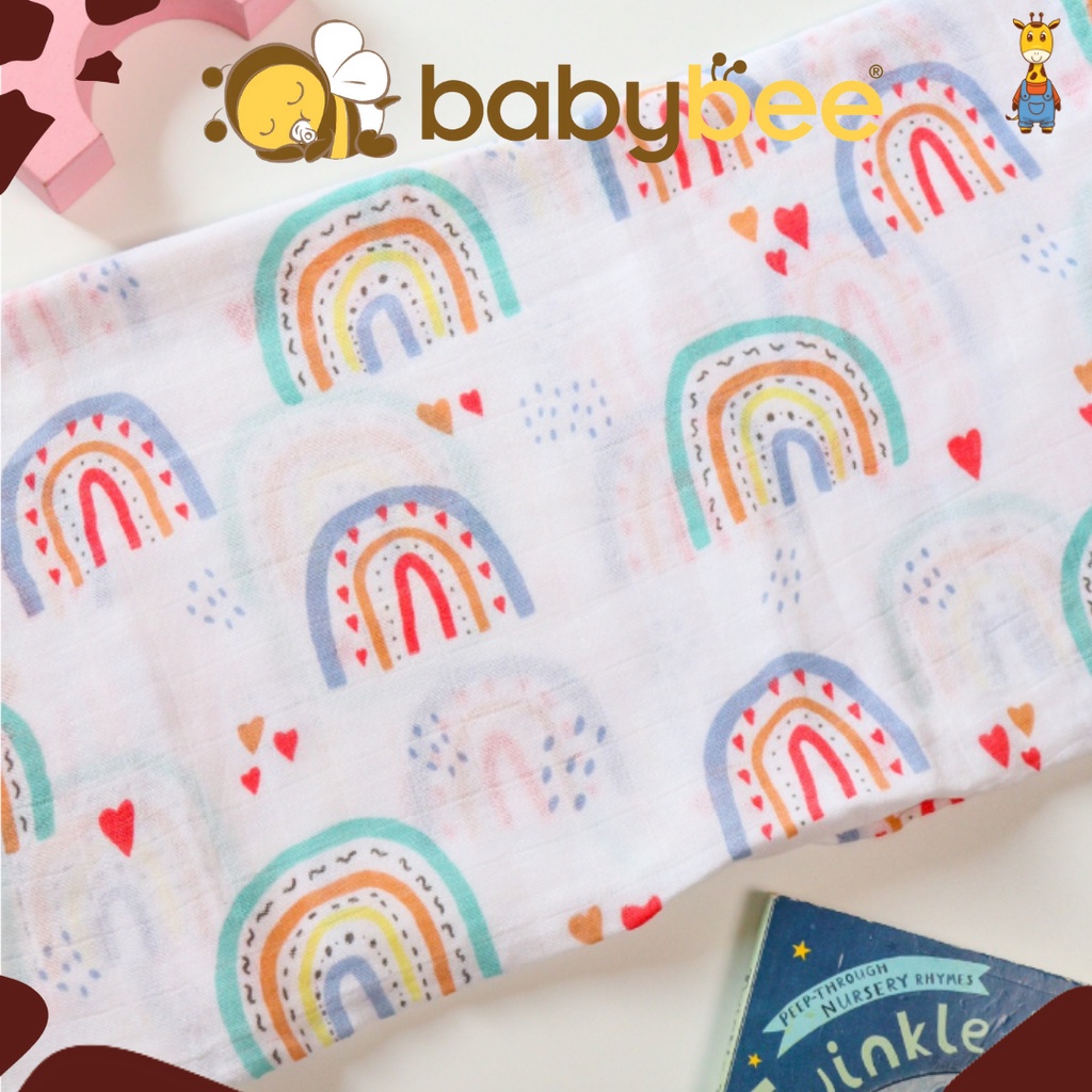 Babybee Luxurious Bamboo Swaddle - Selimut Bamboo - Selimut Bayi - Selimut Anak