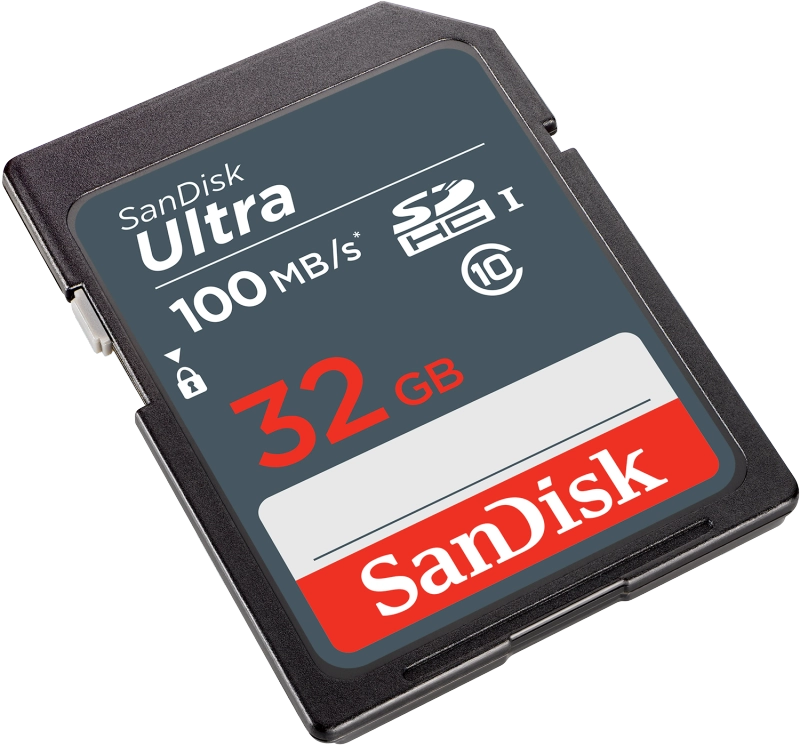 ภาพหน้าปกสินค้าSANDISK SD card ULTRA 32 GB  Class10, UHS-I (SDSDUNR-032G) sdcard Memory card เมมโมรี่การ์ด กล้องถ่ายรูป digital camera เมมของแท้ Synnex