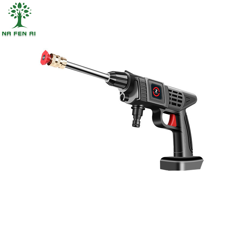 Súng rửa xe di động, Pin Lithium công suất cao, làm sạch hiệu quả cao, súng nước rửa xe áp lực cao