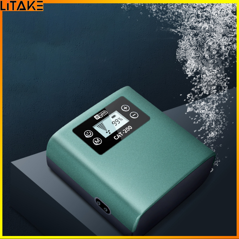 Litake Aquarium Air Pump Usb Lithium Battery Rechargeable Fish Tank Aerator Outdoor Fishing Oxygen Pump Aquarium Accessories ราคา 1,157 บาท*ส่งฟรี