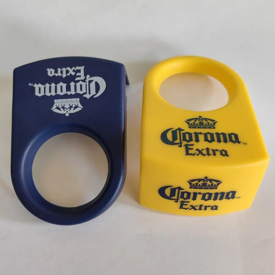 Yingke bộ 6 cái kẹp giữ kẹp đồ uống chai bia Corona-Rita kẹp chai bia cho kính cốc schooner 3 yellow3 màu xanh dương