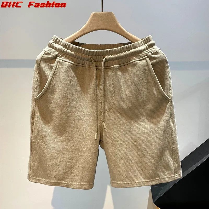 Bhc Thời Trang Giản Dị Quần Short Nam Quá Khống 4XL Quần short thể thao phong cách Ins Lỏng Xu Hướng phong cách Mỹ quần thấm mồ hôi Quần Short Cho Nam Giới