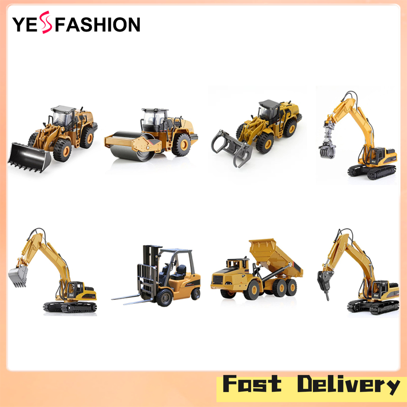 Yesfashion 1:50 Truck Model Metal Diecast High Simulation Engineering Vehicle Heavy Duty Engineering Track Car For Boys ราคา 432 บาท*ส่งฟรี