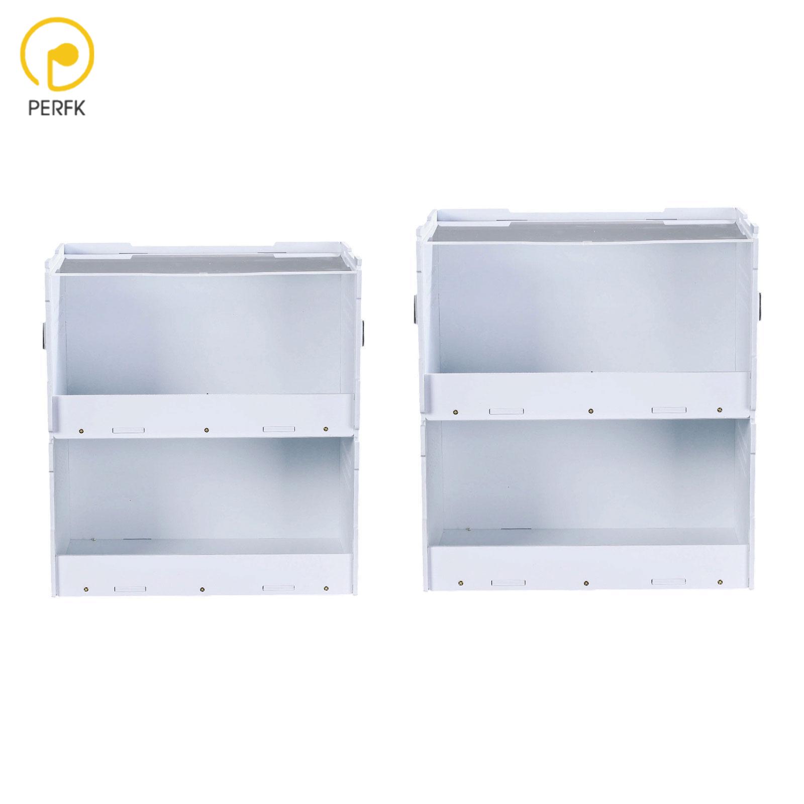 Reptile Feeding Box Reptile Terrarium Tank 2 Tier Versatile Transparent Window Enclosure for Tarantula Crib Bearded Dragon ราคา 1,945 บาท*ส่งฟรี