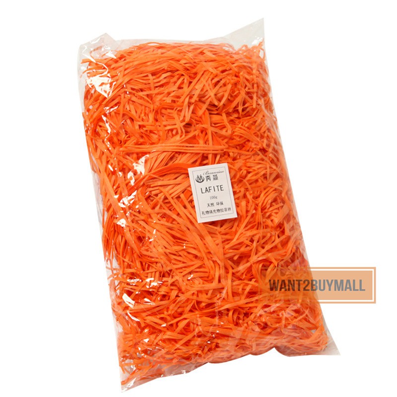 UMI 100g Art Colorful Shredded Paper Gift Wrapping Papercraft Kertas Hiasan Hantaran Kenduri Colorful Shredded Paper Hamper Gift Box Filler 拉菲草碎纸丝