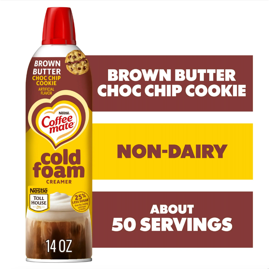 BỌT KEM BÉO Coffee Mate Cold Foam Coffee Creamer, French Vanilla / Butter Brown Chocolate Chip (14 oz) - SẢN PHẨM RẤT ĐƯỢC ƯA CHUỘNG TRÊN THỊ TRƯỜNG KHÁCH YÊU TRẢI NGHIỆM THỬ NHÉ SẢN PHẨM TỐT, MONG ĐƯỢC ỦNG HỘ VÀ ĐÁNH GIÁ