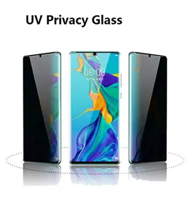 UV Liquid Curved Full Glue Privacy Tempered Glass for Samsung S8 S9 Plus Note 8 9 Note 10 Anti Spy Screen Protector with UV Lamp