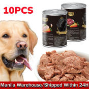 10PCS Organic Canned Dog Food - 430g Treats & Snacks