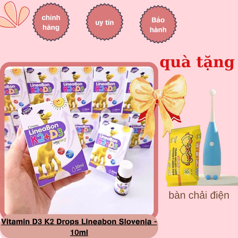 Date 8/2025 vitamin k2d3 lineabon - k2 d3 tăng cường hấp thụ canxi